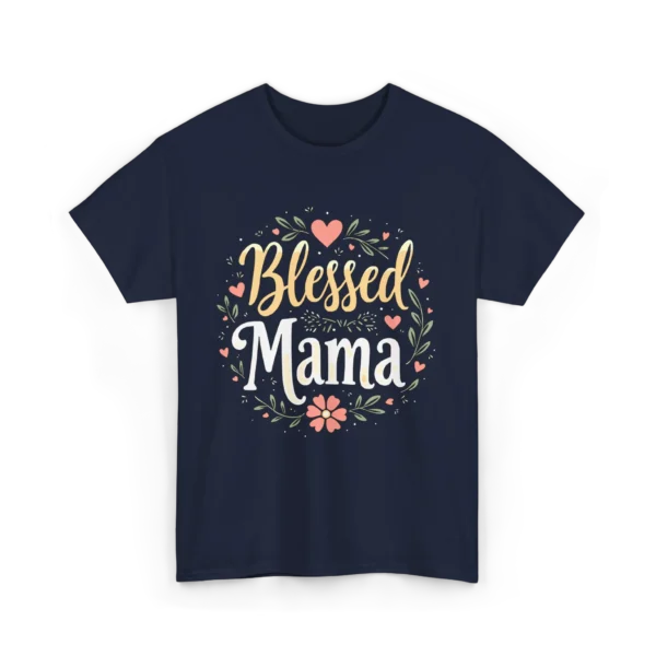 Blessed Mama Unisex Heavy Cotton Tee - Perfect for Mother's Day, Birthdays, Family Gatherings, Casual Wear, Gift Ideas