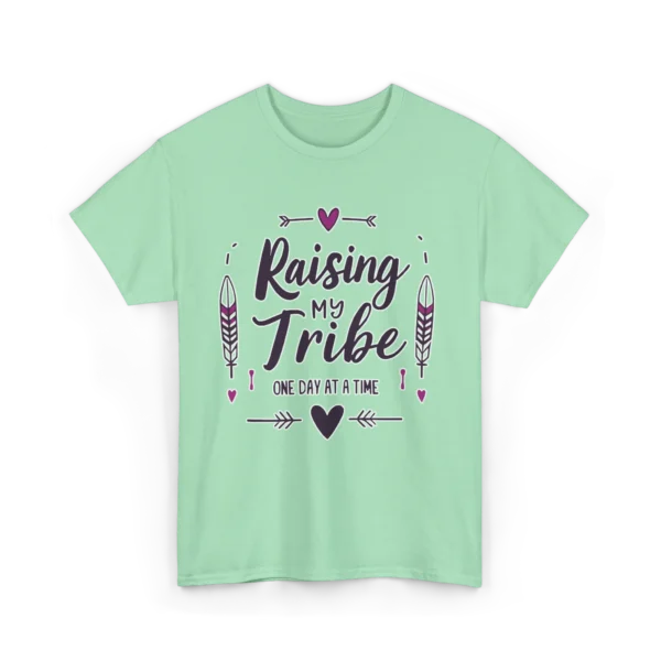 Raising My Tribe Tee, Family Shirt, Gift for Mom, Unisex Cotton Tee, Casual Wear, Heartfelt T-Shirt