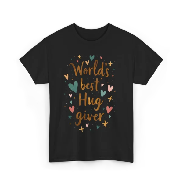 World's Best Hug Giver Unisex Heavy Cotton Tee, Perfect Gift for Friends, Family, Casual Wear, Birthdays, Holidays, Cozy Style
